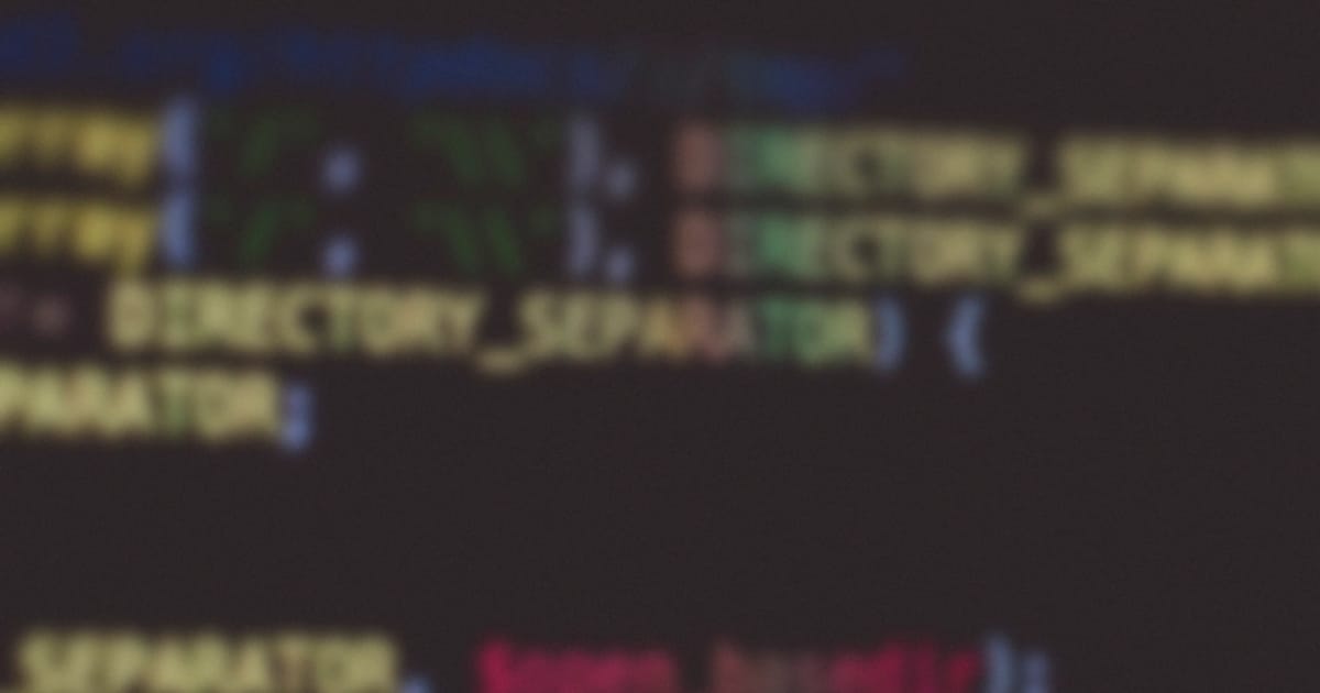Source code on a computer screen